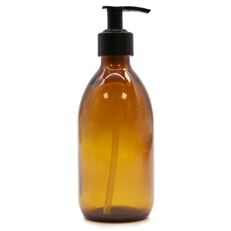 300ml jantarová láhev s pumpou
