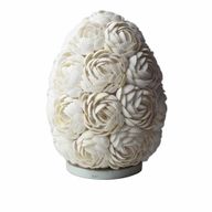 Boho Lampa z Mořských Mušlí - Ovál z Růží - 20cm