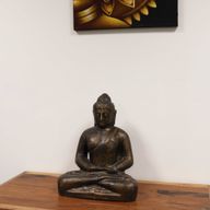 Střední Buddha - Klasický Antický Zlatý - 0.5m