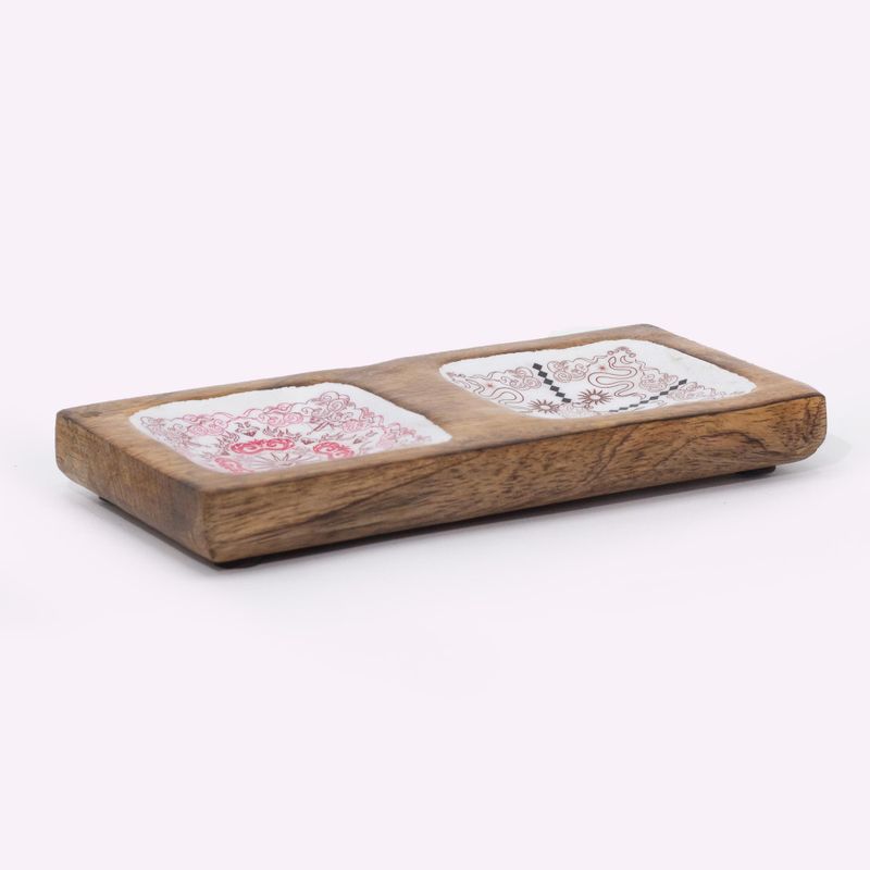 Dvojitý Tácek na Drobnosti 20x10x2.5cm - HOP HARE