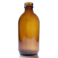 300ml Jantarová Skleněná Lékovka - Bez Uzávěru