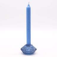 Oboustranný Svícen Květ na Stolní / Čajovou Svíćku - Nebeská Modrá