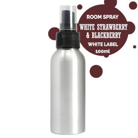 Pokojový Sprej bez Etikety - 100ml - Bílá Jahoda a Ostružina