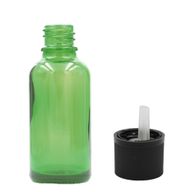 50ml Zelená Skleněná Lahvička - Bez Uzávěru