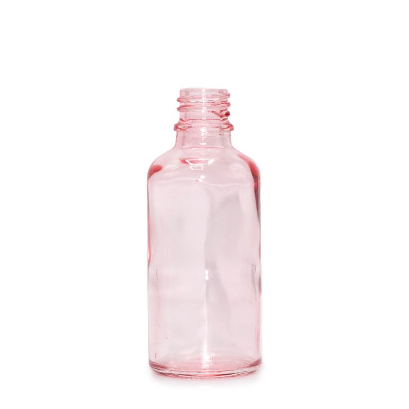 30ml Lahviča z Růžového Skla - Bez Uzávěru