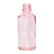 100ml Lahviča z Růžového Skla - Bez Uzávěru