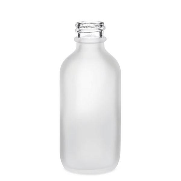 50ml Skleněná Láhev z Matně Bílého Skla - Bez Uzávěru