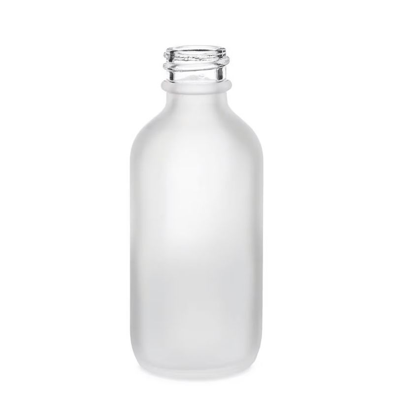 50ml Skleněná Láhev z Matně Bílého Skla - Bez Uzávěru