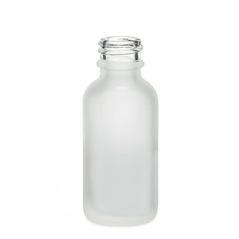 30ml Skleněná Láhev z Matně Bílého Skla - Bez Uzávěru