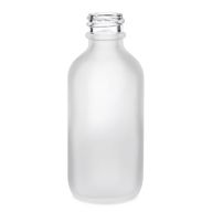 100ml Skleněná Láhev z Matně Bílého Skla - Bez Uzávěru