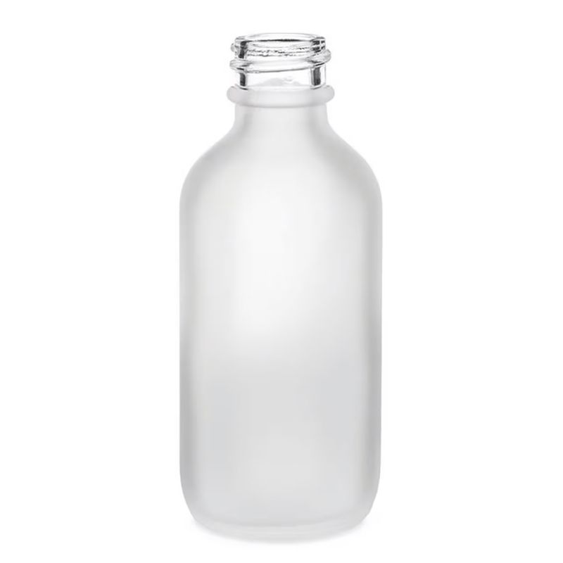 100ml Skleněná Láhev z Matně Bílého Skla - Bez Uzávěru