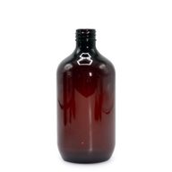 500ml Jantarová Plastová Bostonská Láhev - bez Uzávěru