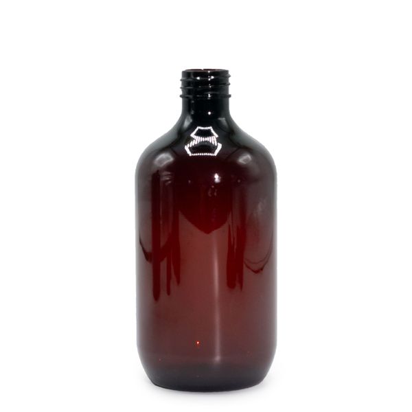 500ml Jantarová Plastová Bostonská Láhev - bez Uzávěru