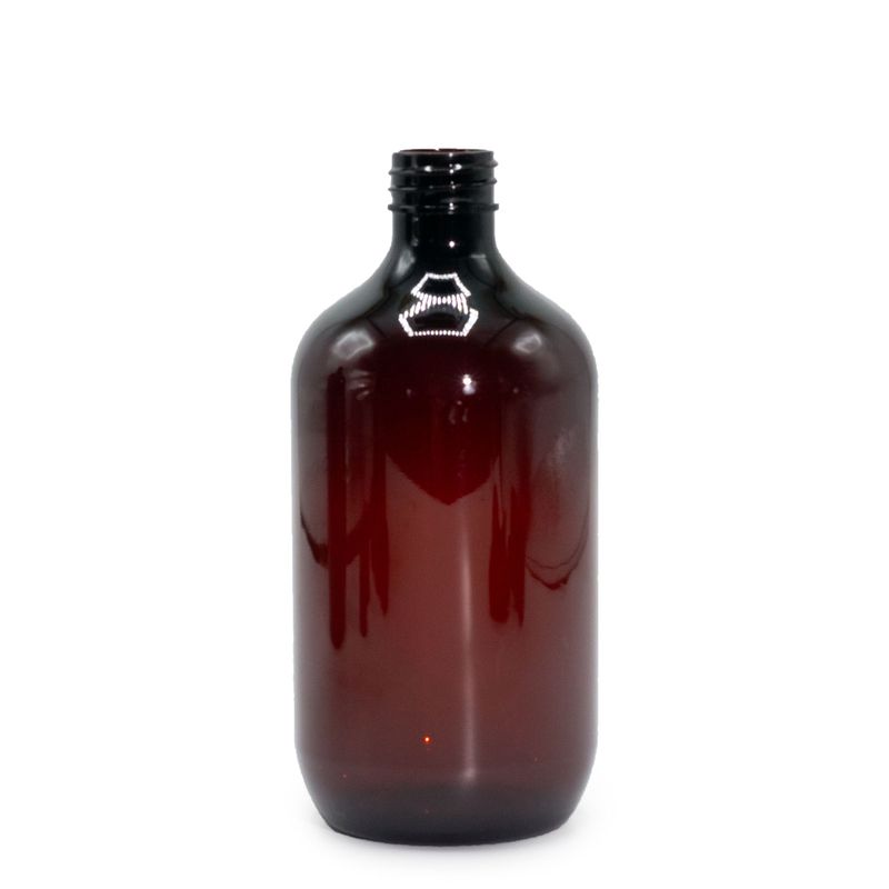 500ml Jantarová Plastová Bostonská Láhev - bez Uzávěru