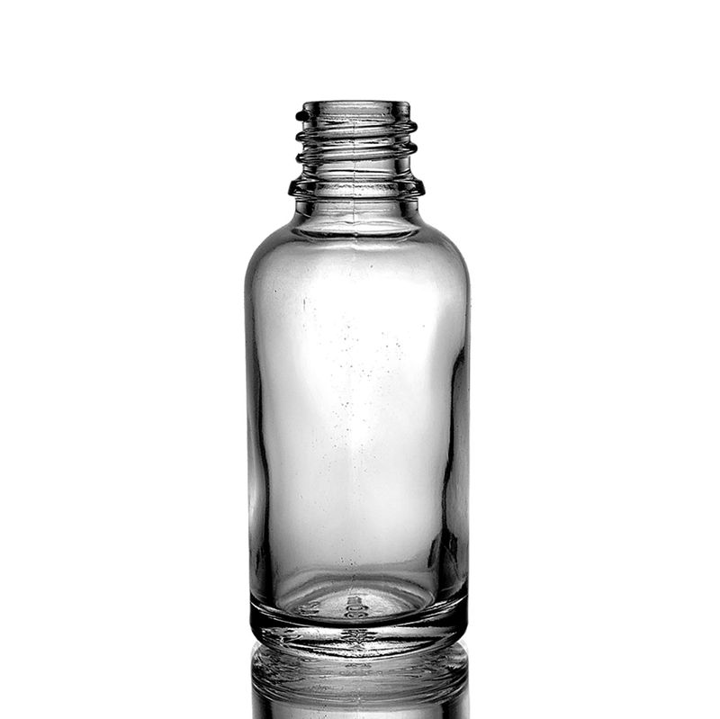 30 ml kouřově šedá skleněná lahvička s kapátkem