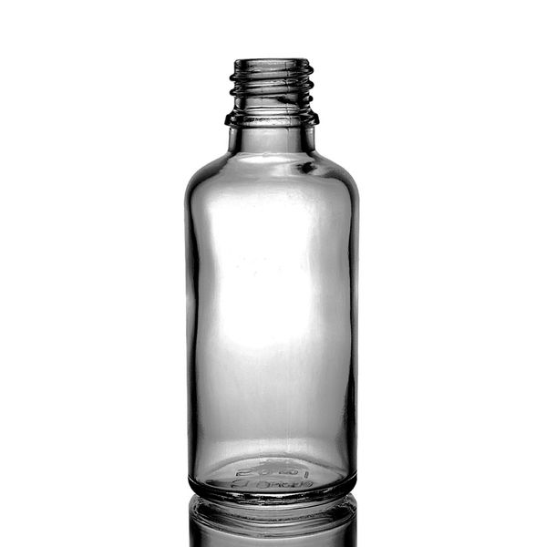 50 ml skleněná lahvička s kapátkem v kouřově šedé barvě