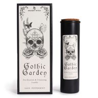 Gothic Garden Starověká čarodějnice rituální svíčka a odpovídající dárková krabička, přední pohled