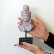 Šťastná Jávská Princezna na Stojanu - Modrá Měď