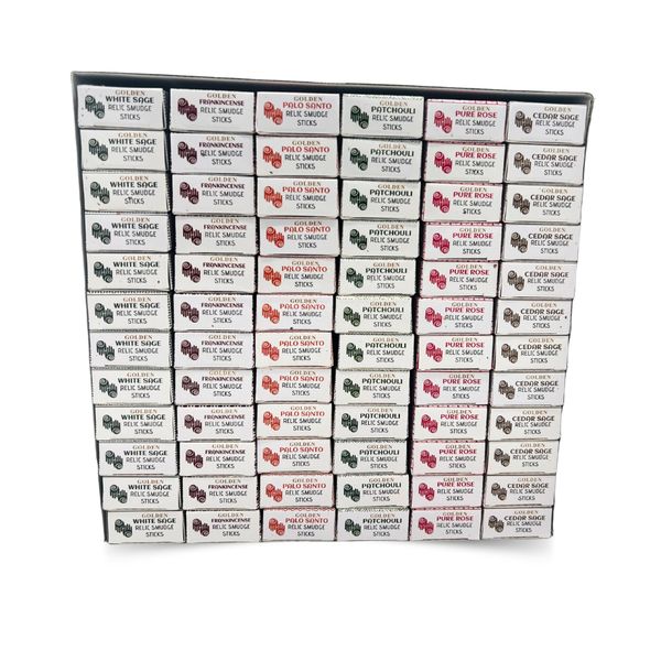 30g Golden Pryskyřičné Vonné Tyčinky Display Set