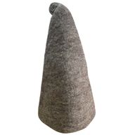 Plstěný Kouzelnický Klobouk do Sauny - Přírodní Hnědná