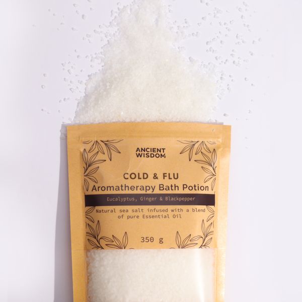 Aromaterapeutické Soli do Koupele v Sáčcích 350g - Nachlazení a Chřipka