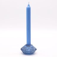 Oboustranný Svícen Květ na Stolní / Čajovou Svíćku - Nebeská Modrá