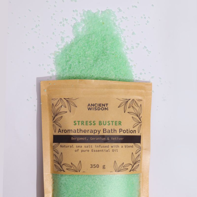 Aromaterapeutické Soli do Koupele v Sáčcích 350g - Anti Stress
