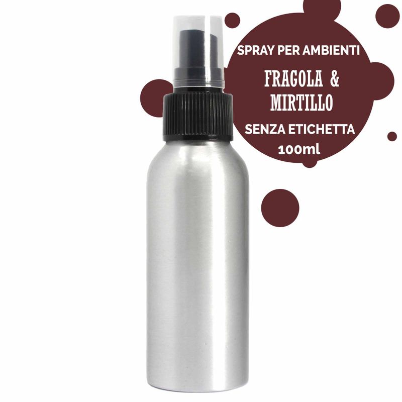 Pokojový Sprej bez Etikety - 100ml - Bílá Jahoda a Ostružina