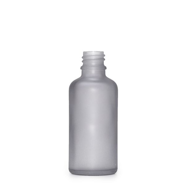 10ml Skleněná Láhev z Matně Šedého Skla - Bez Uzávěru