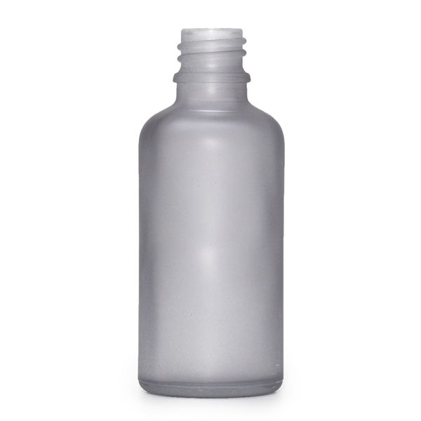 100ml Skleněná Láhev z Matně Šedého Skla - Bez Uzávěru