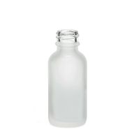 30ml Skleněná Láhev z Matně Bílého Skla - Bez Uzávěru