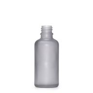 100ml Skleněná Láhev z Matně Šedého Skla - Bez Uzávěru