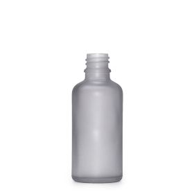 50ml Skleněná Láhev z Matně Šedého Skla - Bez Uzávěru