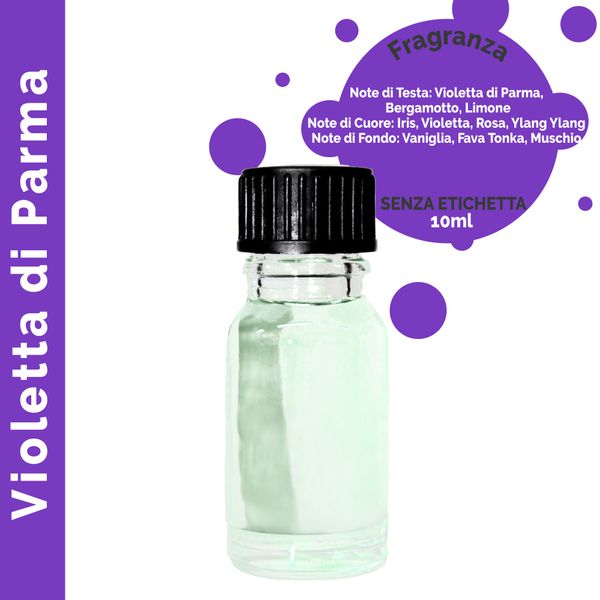 10 ml oleje s vůní Parma Violet - Bez etikety