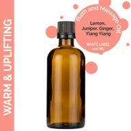 Masážní Olej - Hřejivá a Povzbudivá Směs - 100 ml - Bez Etikety