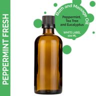 Masážní Olej - Svěží Máta - 100 ml - Bez Etikety