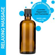 Masážní Olej - Relaxační Směs - 100 ml - Bez Etikety