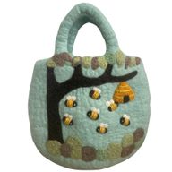 Plstěná Taška - Strom a Úl - 35x27cm