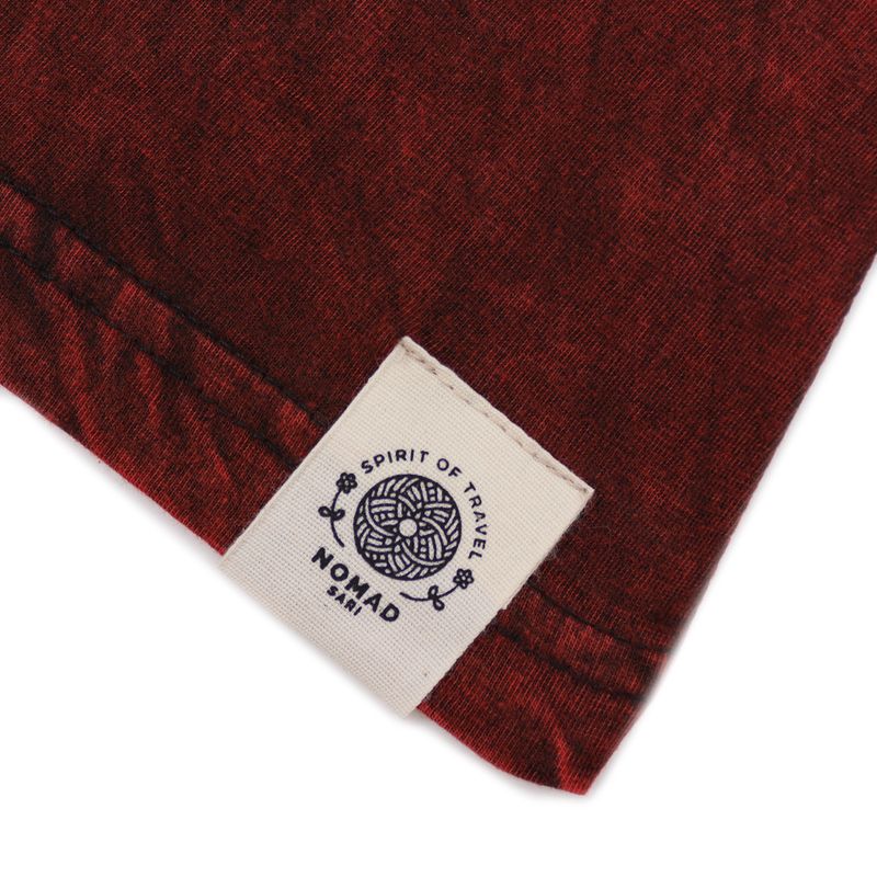 Malé Stone Washed Tričko - Mandala - Kaštanové