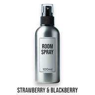 Pokojový Sprej bez Etikety - 100ml - Bílá Jahoda a Ostružina