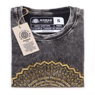 Malé Stone Washed Tričko - Mandala - Tmavě Šedé