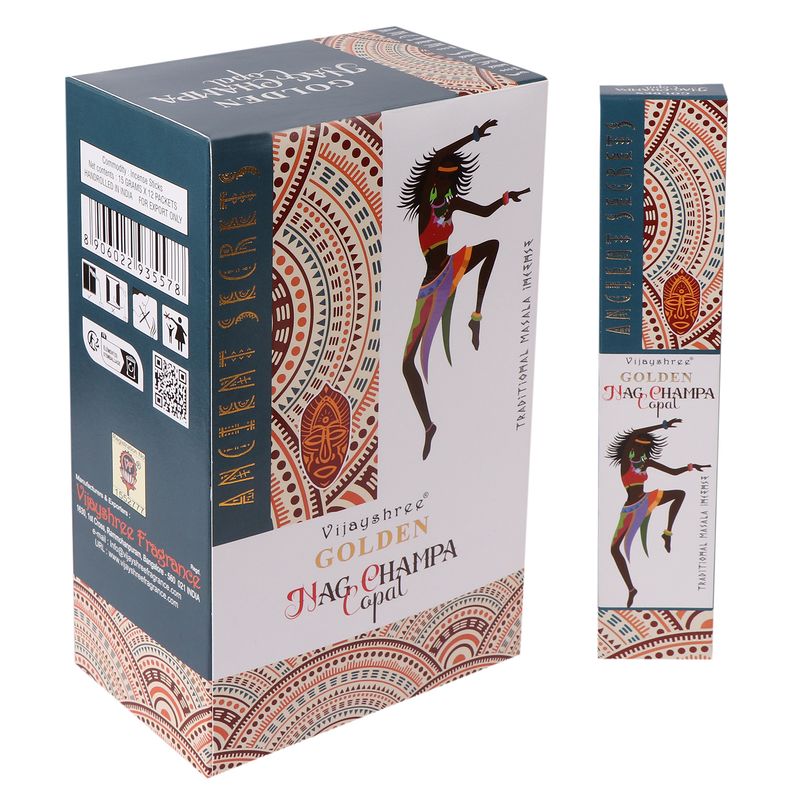 15g Vonné Tyčinky Golden - Kopál & a Nag Champa