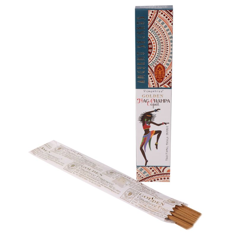 15g Vonné Tyčinky Golden - Kopál & a Nag Champa