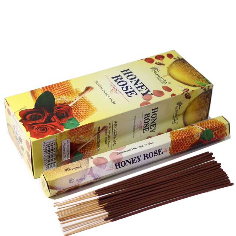 Aromatika Bezuhlíkové Hex Incense - Medová růže