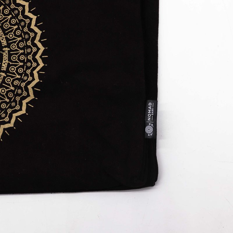 Velká Nákupní Taška (38x15x43cm) Čokoládová Stonewash 14oz- Svobodná Mandala