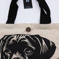Ikonická Klasická Taška - It's a Dogs Life - Bílá 10oz (36x43x10cm)