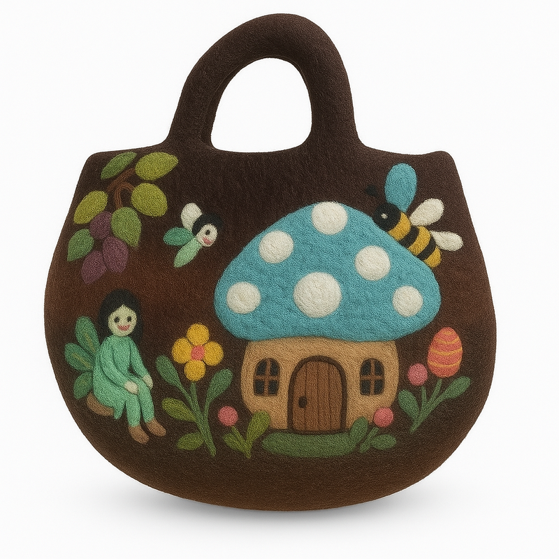 Plstěná Taška - Pohádková Zahrada - 35x27cm