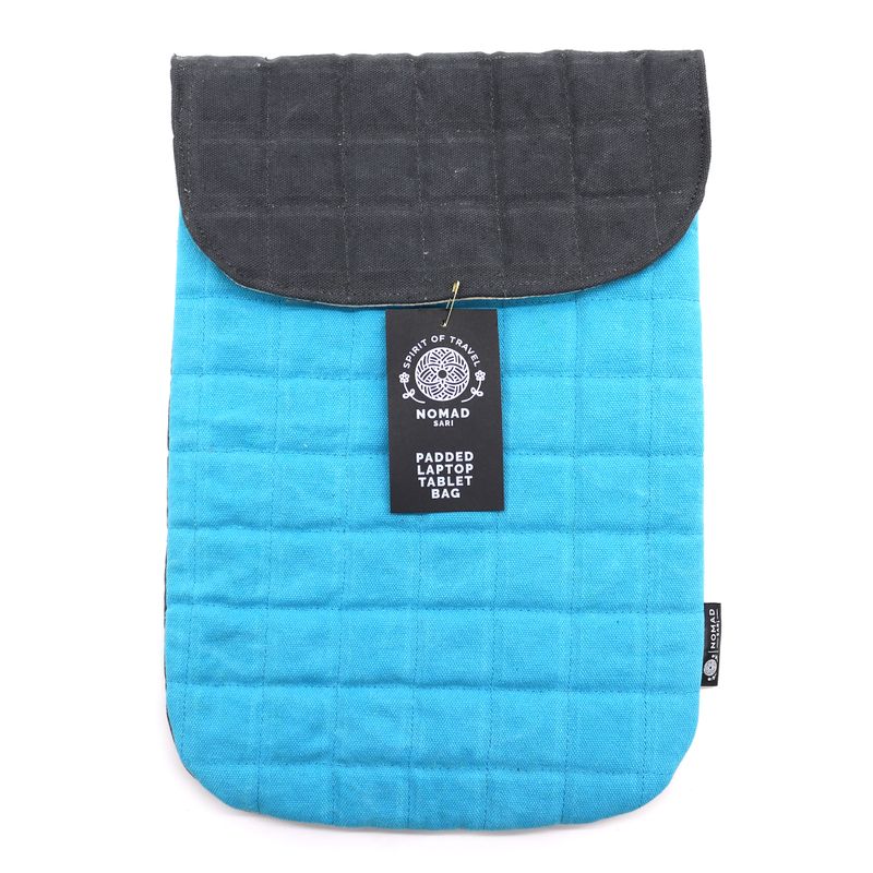 Polstrované pouzdro na notebook - tyrkysové - 14oz