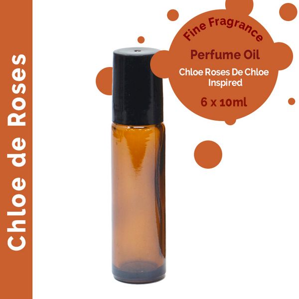 10ml Jemný Vonný Parfémový Olej bez Etikety - Chloe de Roses
