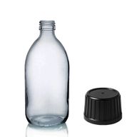 250ml Matná Skleněná Lékovka - Bez Uzávěru